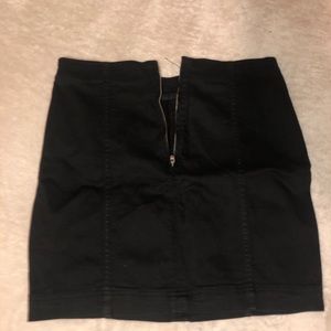 Free people black mini skirt